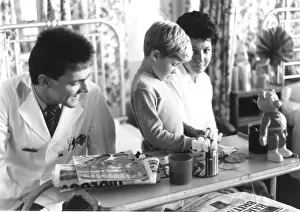 Myles: Nurse with a child and mother