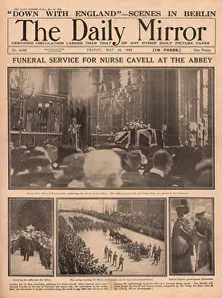 Athlone: Nurse Edith Cavell, funeral service