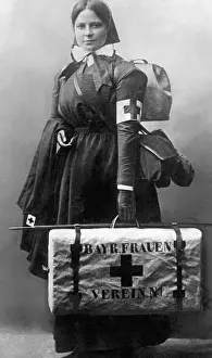 Emancipated: Nurse in field equipment, 1914