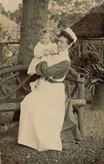 Childcare: Nurse holding an infant