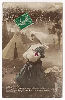 Hopes: NURSE PRAYING/1915