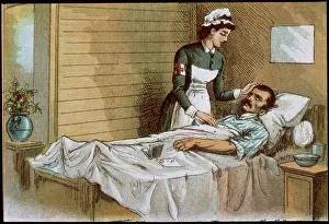 Tended: NURSE & SOLDIER PATIENT