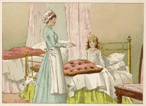 Nursemaids: Nursemaid and girl 1884