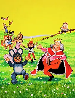 Humpty: Nursery characters dancing