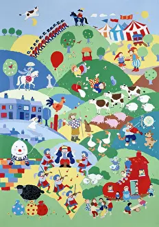Ayliffe: Nursery Rhyme Landscape ' collage