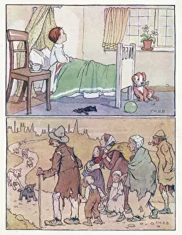 Hark: Nursery Rhymes -- boy in bed, beggars on road