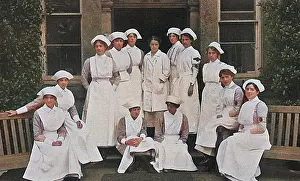 Dugdale: Nurses at Egginton Hall Hospital, WW1