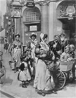 Catford: NURSES OUTSIDE PUB
