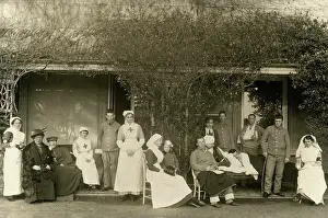 Orderly: Nurses & Patients, Front Verandah, Quex Park