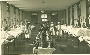 Bandaged: Nurses and patients in ward