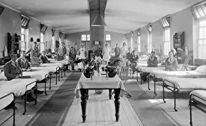 Dormitory: Nurses and recuperating service men in dormitory