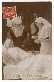 Caring: NURSES & SOLDIER/1916