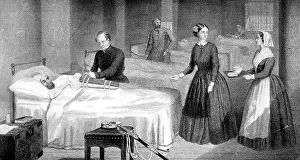 Departed: Nurses at work in a hospital at Scutari