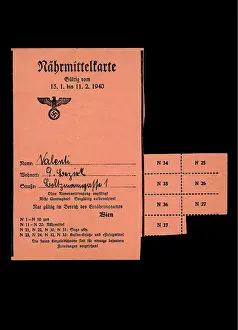 Nutrition Card 1940