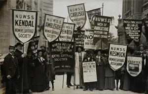 Nuwss: N.U.W.S.S Demonstration Kendal Keswick
