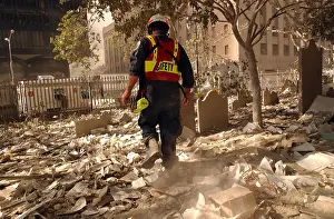Act Of War: NYC firefighter walks among the old headstones at