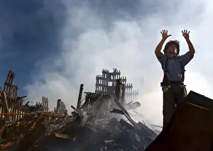 Extremism: NYC Fireman signals for 10 more rescue workers