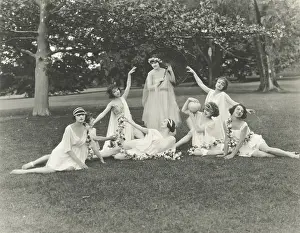 Ethereal: Nymphs posing in park