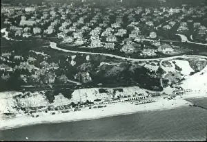 Simmonds: O E Simmonds aerial view of Bournemouth Dorset