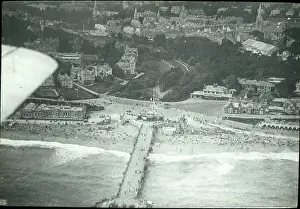 Simmonds: O E Simmonds aerial view of Bournemouth Dorset