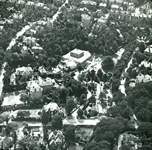 Simmonds: O E Simmonds aerial view of Bournemouth Dorset