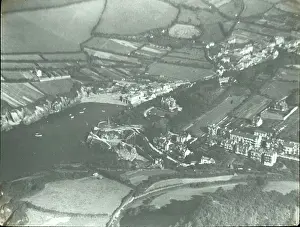 Combe: O E Simmonds aerial view of Combe Martin Devon