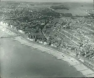 Exmouth: O E Simmonds aerial view of Exmouth Devon