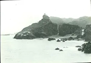 Simmonds: O E Simmonds aerial view of Lantern Hill Ilfracombe Devon
