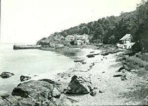Lyme: O E Simmonds aerial view of Lyme Regis Dorset