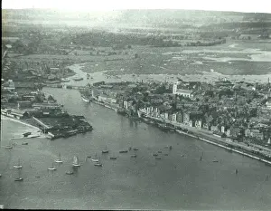 Poole: O E Simmonds aerial view of Poole Dorset