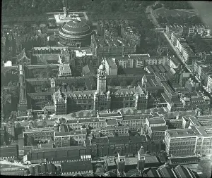 Simmonds: O E Simmonds aerial view of Royal Albert Hall