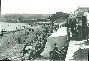 O E Simmonds aerial view of Swanage Devon