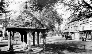 Oakham: Oakham, the Old Pump and Buttercross 1927