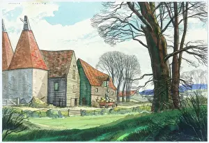 Oast: Oast Houses and Trees