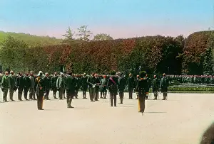 Obeisance: The obeisance of the Austrian huntsmen