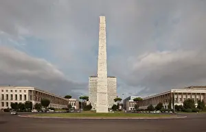 Obelisco: Obelisk, Piazza Guglielmo Marconi, EUR, Rome, Italy