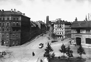 Dear: Oberanger with view to the Frauenkirche in Munich around