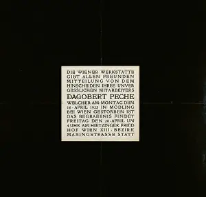 Dagobert: Obituary notice