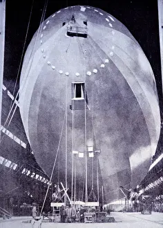 Constructed: Observation Balloon Being Constructed