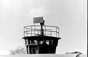 Dismal: Observation tower near Berlin Wall, Berlin, Germany