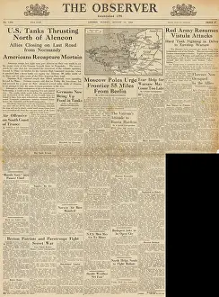 Kluge: The Observer front page Battle for Normandy