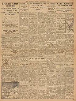 Rabaul: The Observer front page Battle of Stalingrad