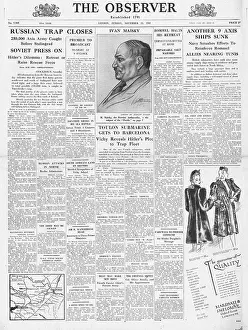 Scuttle: The Observer front page Battle of Stalingrad