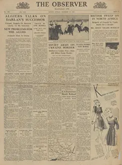 The Observer front page German Army retreats