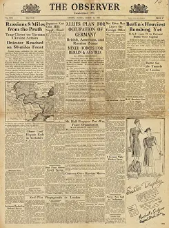 Nikolaev: The Observer front page RAF bomb Berlin