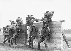 Stadion: Obstacle running of a Stahlhelm unit in Berlin, 1932
