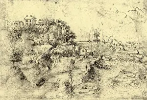 1510: Obstacle of the Tre Corni, by Leonardo da Vinci