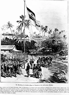 Flagpole: Occupation of the German colony of Cameroon, 1884