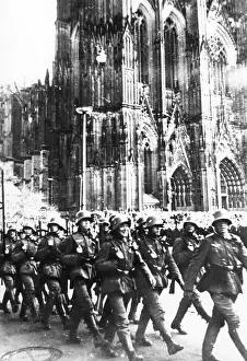 Remilitarization: Occupation of the Rhineland after 07.03.1936