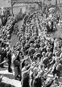 Jubilation: Occupation of the Sudetenland by German troops, 1938